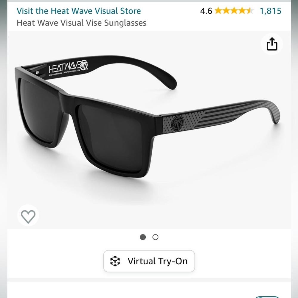 Men’s Heatwaves NOT polarized.  Flag design on sides
